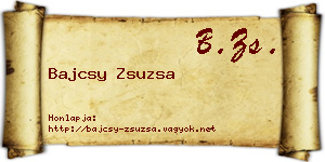 Bajcsy Zsuzsa névjegykártya